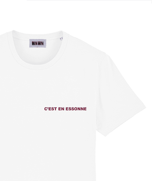 Tshirt coton bio Homme Blanc C'est en Essonne