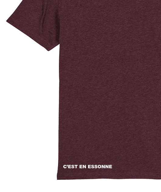 Tshirt coton bio Homme Bordeaux C'est en Essonne