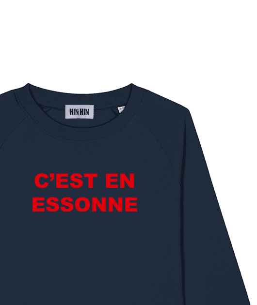 Pull coton bio Femme Marine C'est en Essonne
